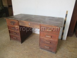 Dark wooden desk