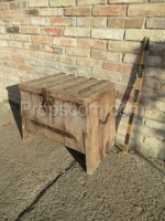 Portable wrought iron portable chest