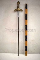 Cord with decorated hilt