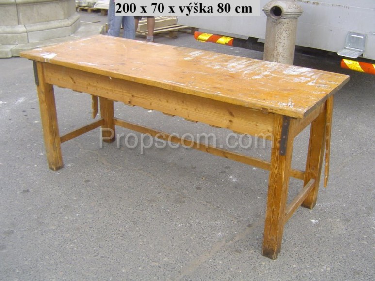 Wooden narrow table