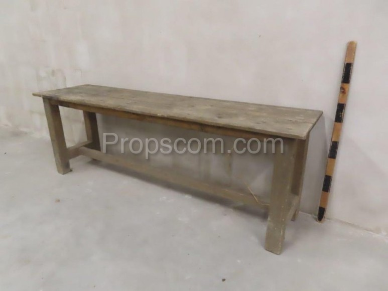 Wooden bench