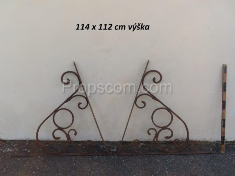 Wrought iron brackets