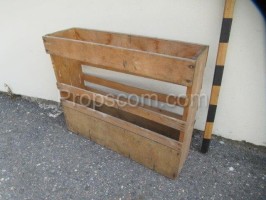 Wooden narrow tall box