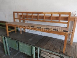 Wooden bench