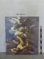 An image of an angel duel print