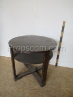 Wooden round table