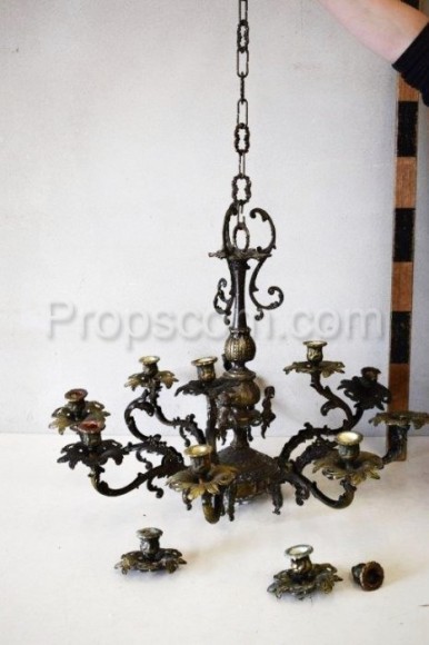 Chandelier with candlesticks