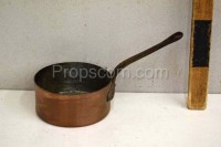 Copper saucepans set