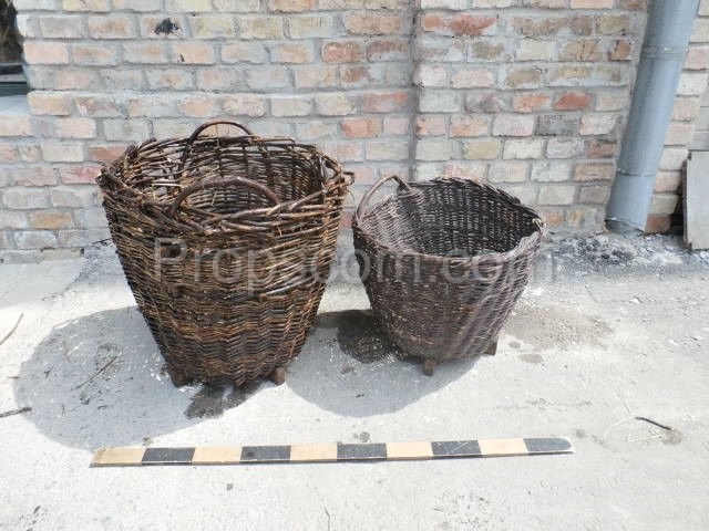 Wicker collection baskets