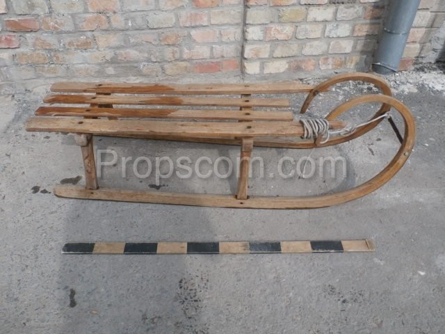 Wooden sled