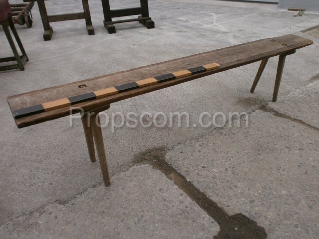 Wooden bench