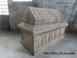 A tomb with a superstructure