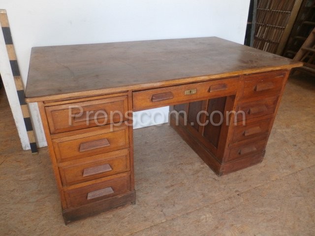 Dark wooden desk