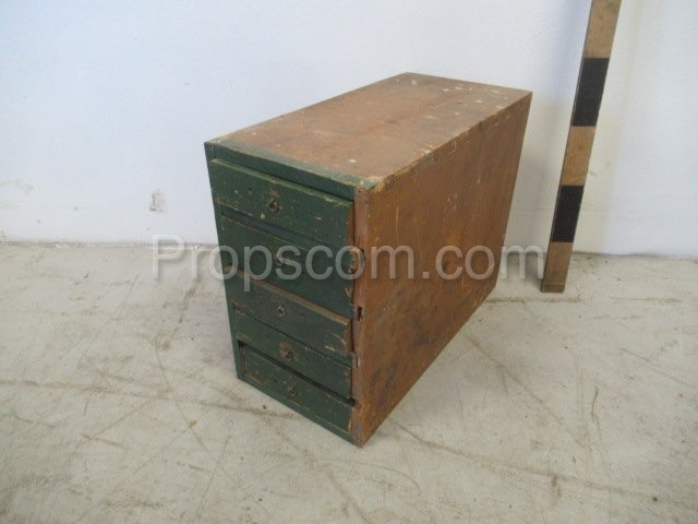 Workshop cabinet with drawers