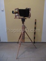 Brass camera with tripod