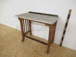 Table with marble top