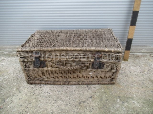 Wicker suitcase