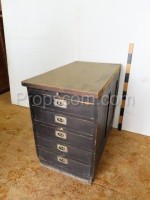 Wooden box with drawers