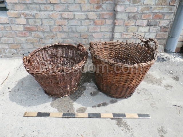 Wicker collection baskets