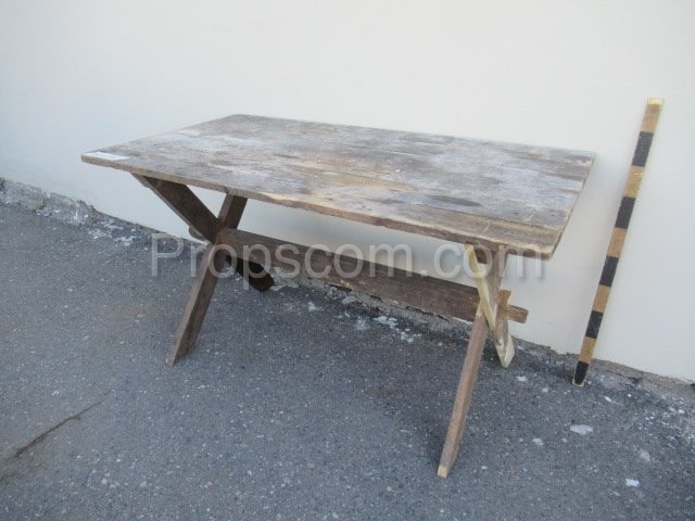 Wooden table outdoor