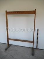Free standing large wooden hanger