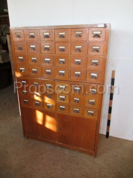 Wooden filing cabinet