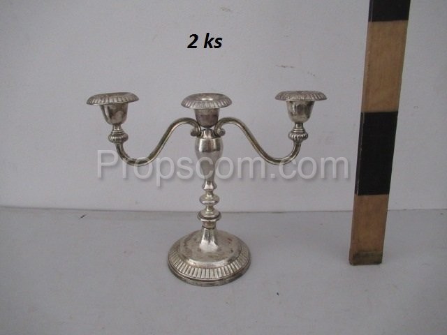 Alpaca three-branched candlesticks