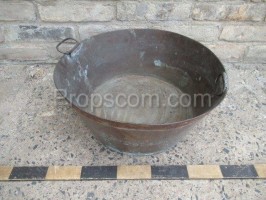 Large tin pot