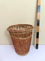 Wicker garbage bins