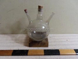 Flask with three inlets