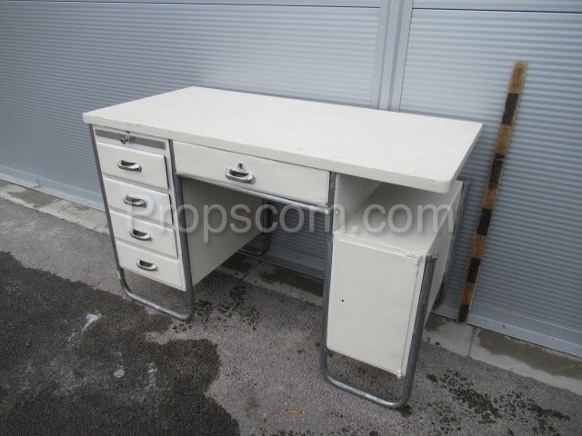 White chrome desk