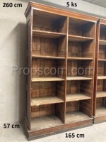 Large wooden bookcases