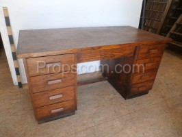 Dark wooden desk