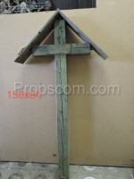 Wooden cemetery cross