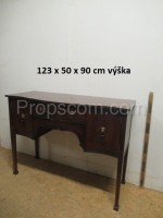 Wooden narrow table