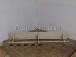 Wooden shelf white Long