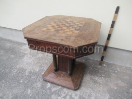 Octagonal chess game table