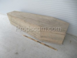 Light wooden casket