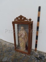 Schaufenster mit Madonna