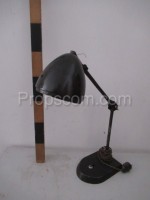 Table lamp with hinge metal plastic black