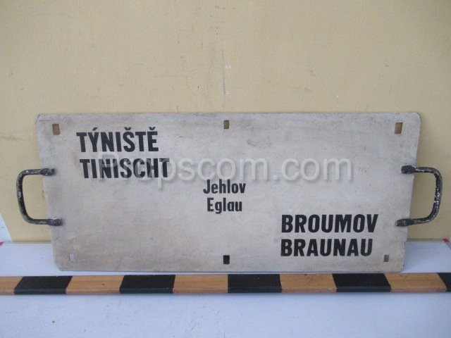 Hinweisschild: Týniště - Broumov