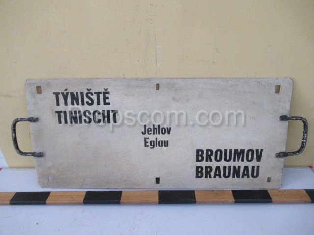 informační cedule: Týniště – Broumov