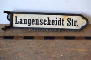 Hinweisschilder: Langenscheidt Straße