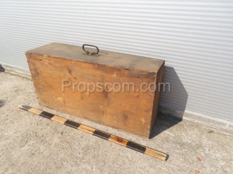 Wooden box with handle