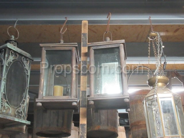 Wooden glazed lanterns