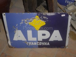 Metallschild: Alpa
