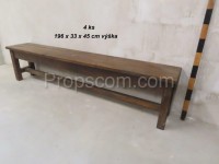 Wooden bench