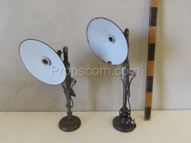 Lamps with khaki metal joint