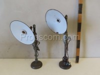 Lamps with khaki metal joint