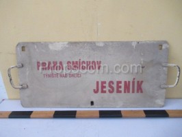 information sign: Prague Smíchov - Jeseník